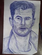 Chris Hemsworth - pen drawing ✒️ thumbnail