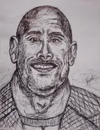 The Rock sketch-  pen drawing ✒️ thumbnail