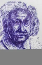 Scribble portrait of 