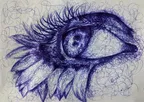 The beauty of eye - ballpoint pen artwork thumbnail