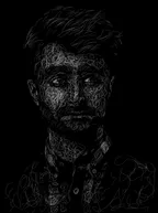 Digital scribble portrait of 