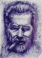 Scribble portrait of 