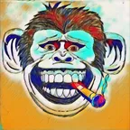 Smokar monkey- pen drawing✒️ thumbnail