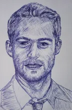 Portrait of Paul Walker || pen drawing ✒️ thumbnail