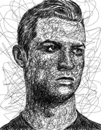 Scribble portrait of 