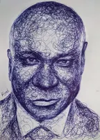 Scribble portrait of 