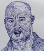 Scribble portrait of Vin diesel- pen drawing ✒️ thumbnail