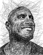 Scribble portrait of 