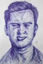 Scribble portrait of 