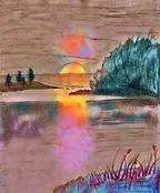 Daily drawing challenge: Day 26- Sunset thumbnail