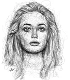 Scribble portrait of 