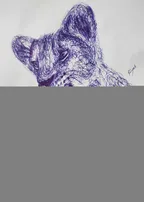 Scribble drawing - A tiger cub thumbnail